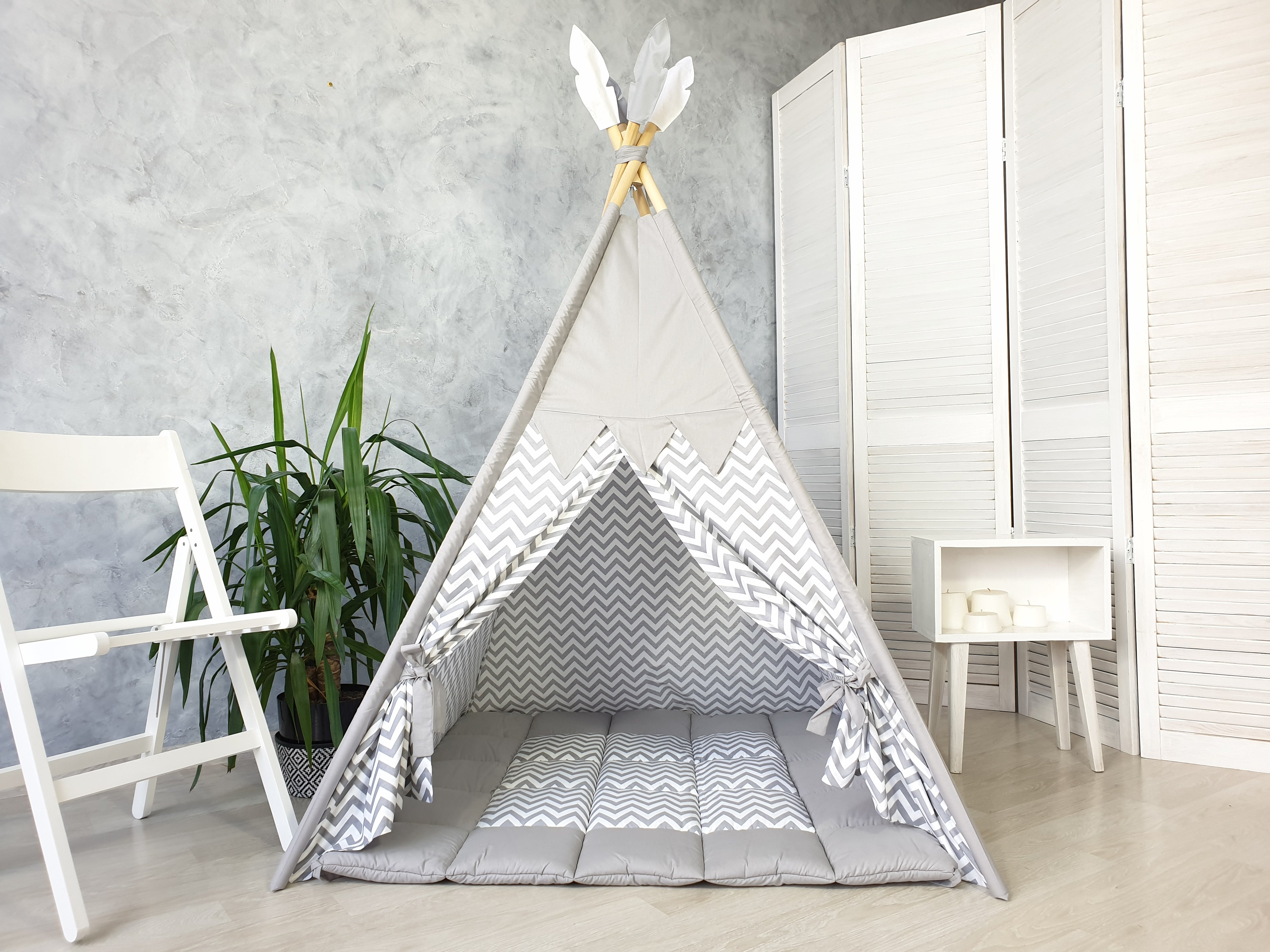 Teepee sales tent grey