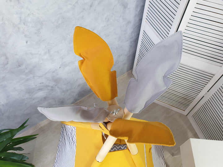 Indoor teepee tent with stabilizing kit Mustard & Gray Chevron Toddler Teepee – Stylish Neutral Play Tent for Boys & Girls | Cozy Indoor Playhouse hellolittlefox toddler-teepee-tent-for-kids-mustard-color-playhouse-neutral-teepee-print-indoor-playzone-for-boys-girls hellolittlefox.myshopify.com