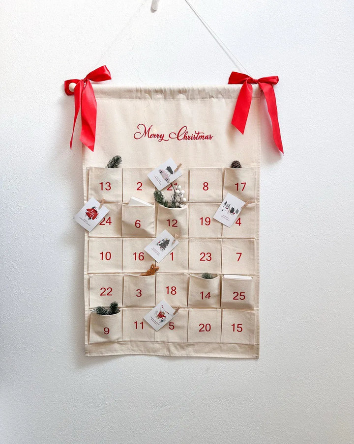  Red Personalized Advent Calendar with Name Embroidery – Reusable Canvas Christmas Countdown Wall Decor hellolittlefox personalized-advent-calendar-with-name-embroidery-reusable-canvas-christmas-countdown-wall-decor hellolittlefox.myshopify.com