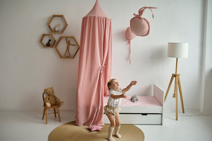 Pale Pink Muslin Canopy | Crib Canopy, Kids Bed Tent, Hanging Nursery Canopy hellolittlefox canopy-pale-pink-3-muslin-canopy-nursery-canopy-cotton-crib-cover-cozy-nursery-canopy-baldachin-baby-crib-cover-cotton-canopy-1 hellolittlefox.myshopify.com