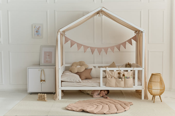Soft breathable linen nursery canopy Pale Pink Linen Baby Canopy Curtains – Soft Linen Bed Curtains for Montessori & House Beds hellolittlefox light-pink-linen-baby-canopy-new-bed-curtains-perfect-for-montessori hellolittlefox.myshopify.com