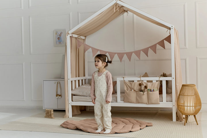 Pale pink house bed curtain set in linen Pale Pink Linen Baby Canopy Curtains – Soft Linen Bed Curtains for Montessori & House Beds hellolittlefox light-pink-linen-baby-canopy-new-bed-curtains-perfect-for-montessori hellolittlefox.myshopify.com