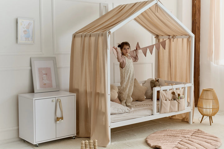 Pale pink linen canopy curtains for Montessori bed Pale Pink Linen Baby Canopy Curtains – Soft Linen Bed Curtains for Montessori & House Beds hellolittlefox light-pink-linen-baby-canopy-new-bed-curtains-perfect-for-montessori hellolittlefox.myshopify.com