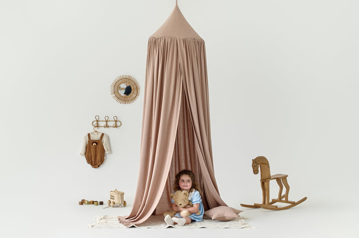 Floating roof canopy over reading nook Taupe Linen Canopy | Baby Crib Canopy, Hanging Roof Canopy, Crib Canopy, Canopy for Crib hellolittlefox cappuccino-linen-bed-canopy-baby-crib-canopy-hanging-roof-canopy-crib-canopy-canopy-for-crib-copy hellolittlefox.myshopify.com