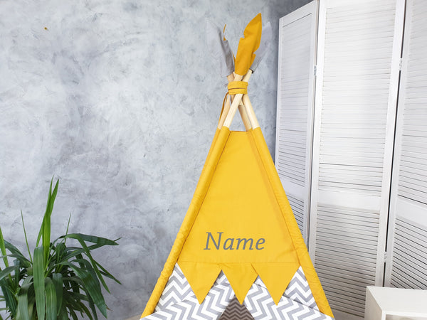 PERSONALIZE your teepee tent with a name on it , This IS NOT a Teepee