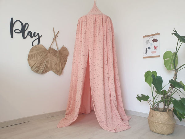 CANOPY PALE Pink MUSLIN canopy , nursery canopy , cotton crib cover , cozy nursery canopy , baldachin , baby crib cover , cotton canopy