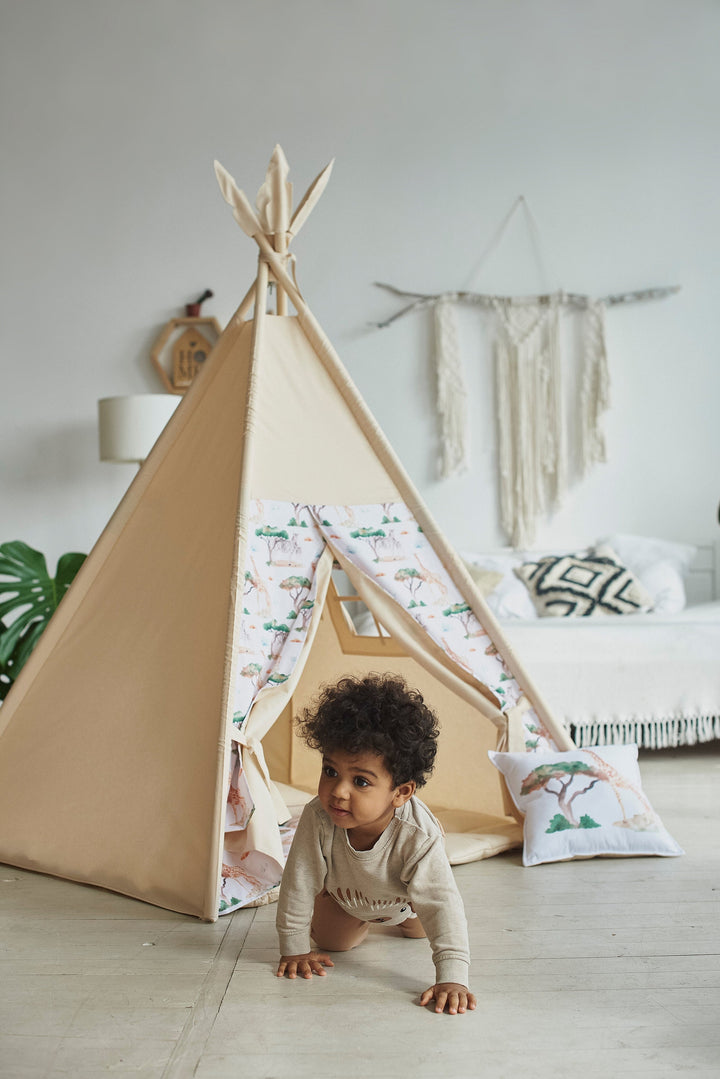 Kids Tipi Zelt Kinder, a cozy retreat for little ones to enjoy.