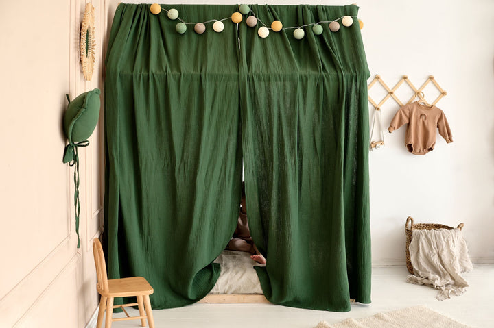 Create a cozy haven with a Reading Nook Canopy, perfect for Montessori-inspired sleep spaces and fostering creativity.