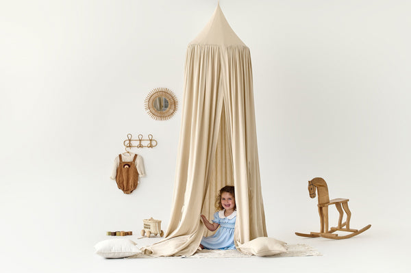 Linen canopy | Baby crib canopy, Hanging from roof canopy, Crib canopy, Canopy for crib