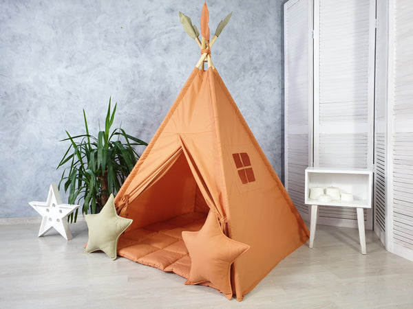 teracot teepee tent - Top quality kids playhouse & indoor tent ~ HelloLittleFox Studio