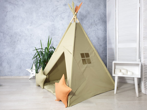 Olive color teepee tent